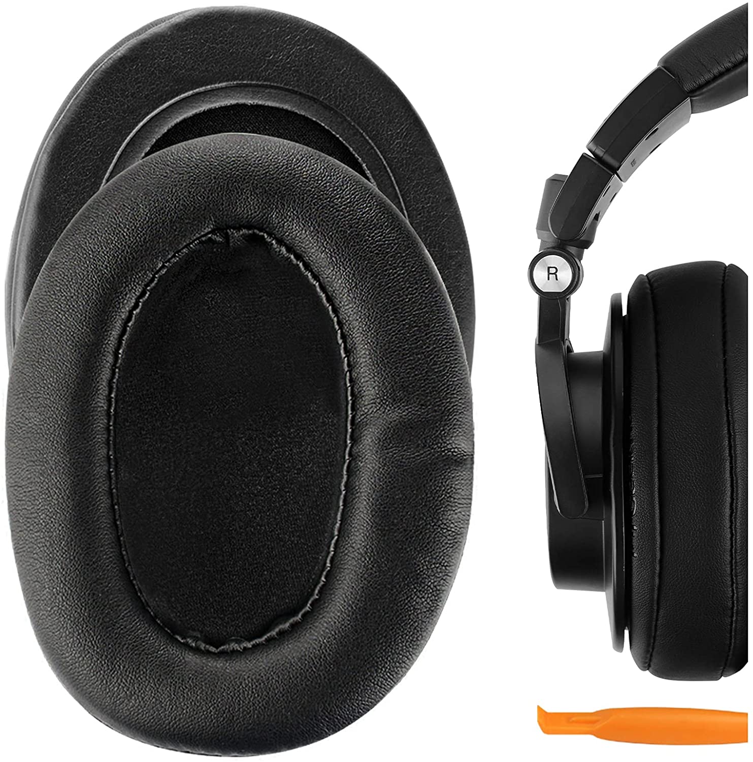 Audio Technica Headphone Ath-M20X - Wysokiej jakości, skórzane nakładki na słuchawki,